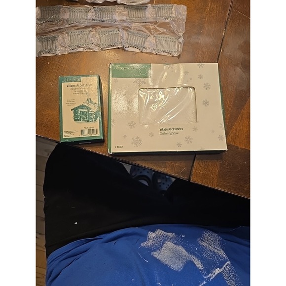 Dept. 56 Glistening Snow 11 ounce New in Box Retired Plus 13 Fire Logs In Packag - Picture 1 of 5